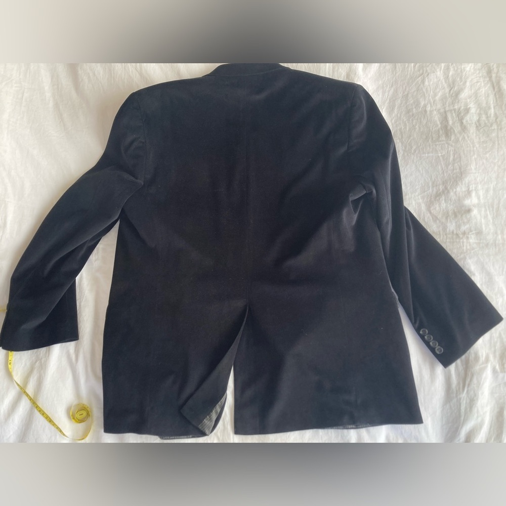 Lauren Ralph Lauren Blazer Mens 44L Black Wool Corduroy Sport Coat Velvet Casual - Picture 7 of 12